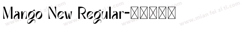 Mango New Regular字体转换